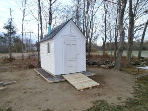 The new outhouse at the Jellerson School