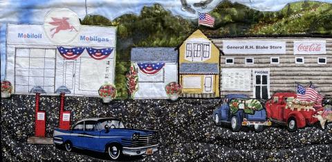Square 26: Country Store - Frizzle’s Gas Station by Kathy Tourtelotte Jennings & Deb Spaulding
